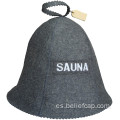 Sombreros de sauna de lana 100 % de lana de lana protectora